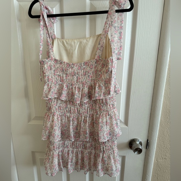 Tularosa Gloria Dress in Ivory Rose Blooms - Picture 3 of 5